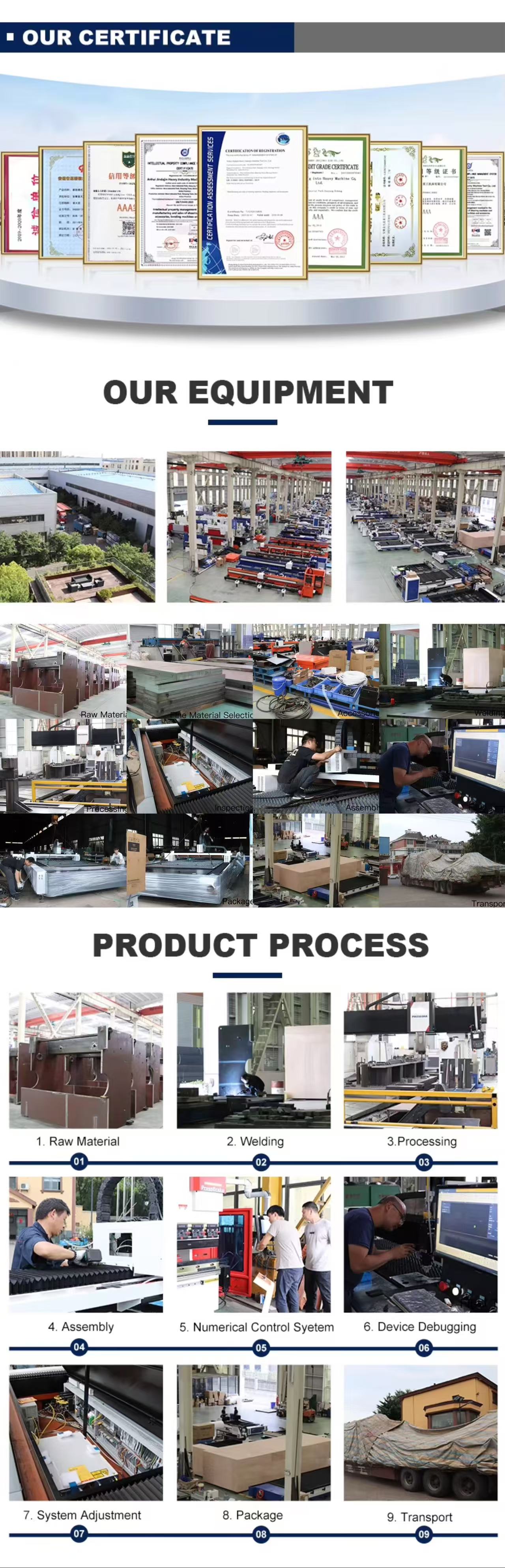 Jindajin certificates, factory equipment, and nine-step production process